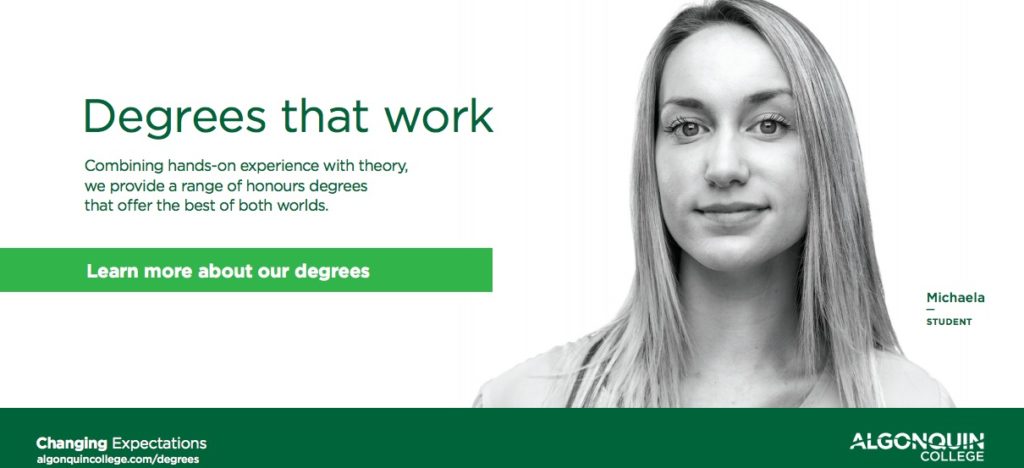 algonquin college degrees that work learn more student perspective globe and mail